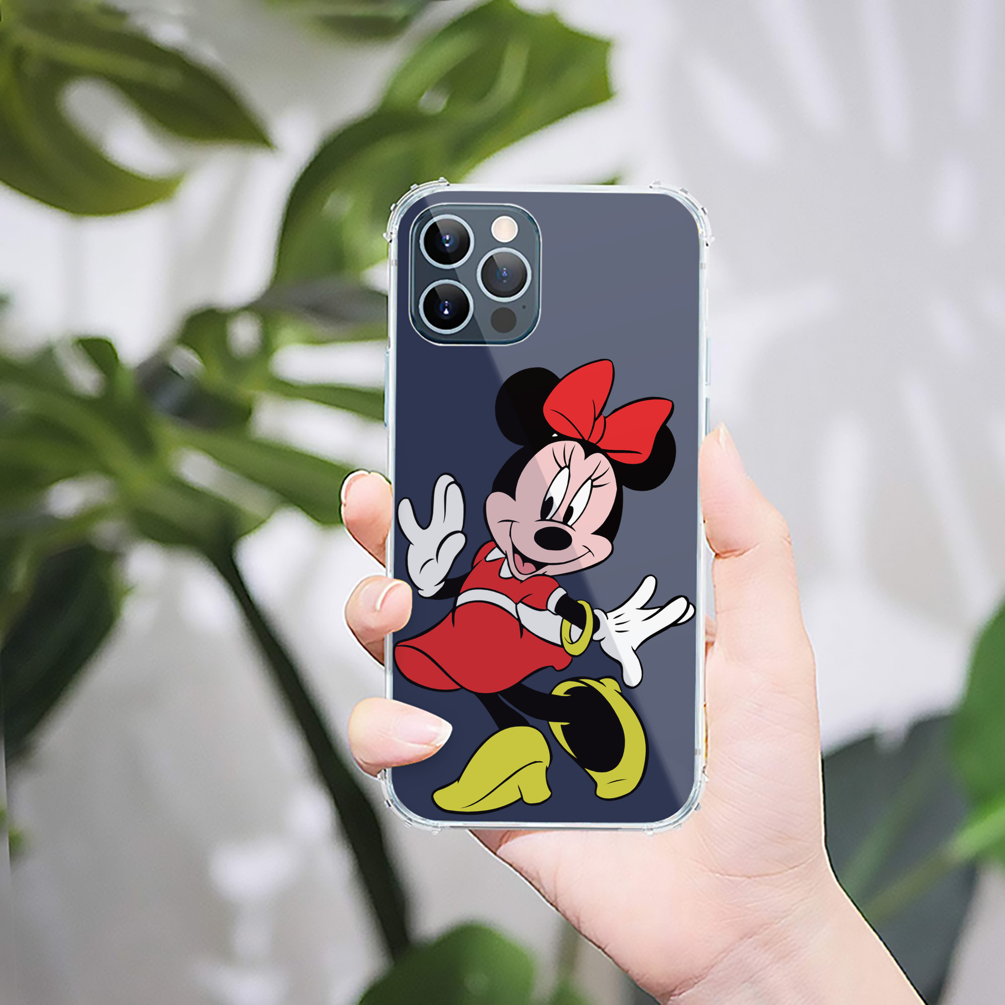 （画像用） ミッキーマウス Mickey Mouse 【iPhone 12シリーズ対応】透明スマホケース（クリアソフトケース）